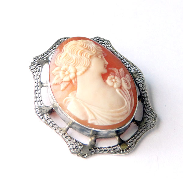 antique cameo brooch