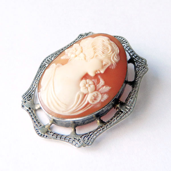 antique cameo brooch