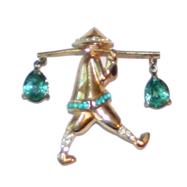 1940's Coro water carrier brooch