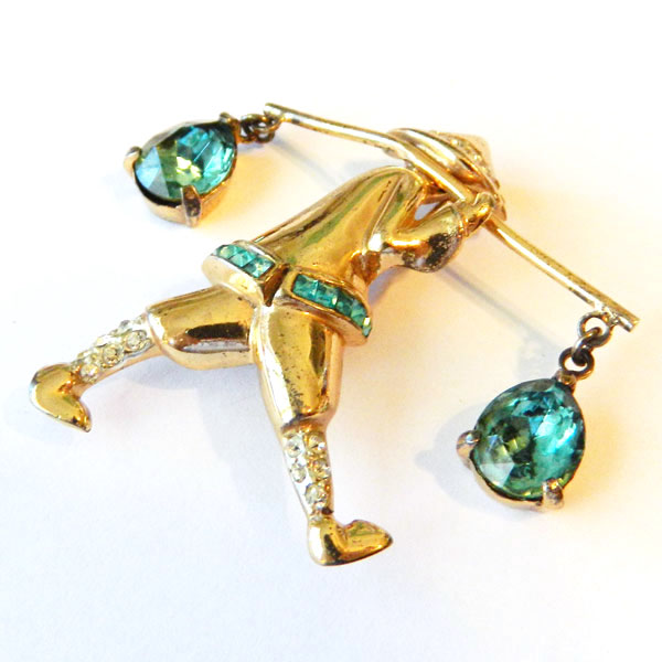 1940's Coro water carrier brooch