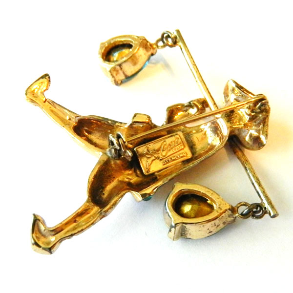 1940's Coro water carrier brooch