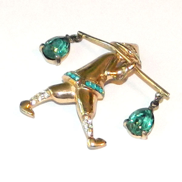 1940's Coro water carrier brooch