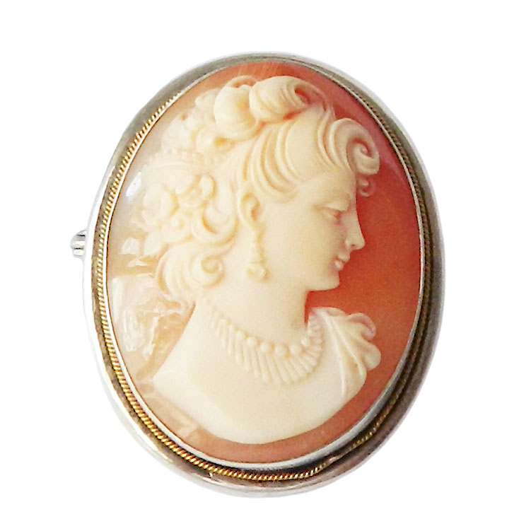 antique cameo brooch