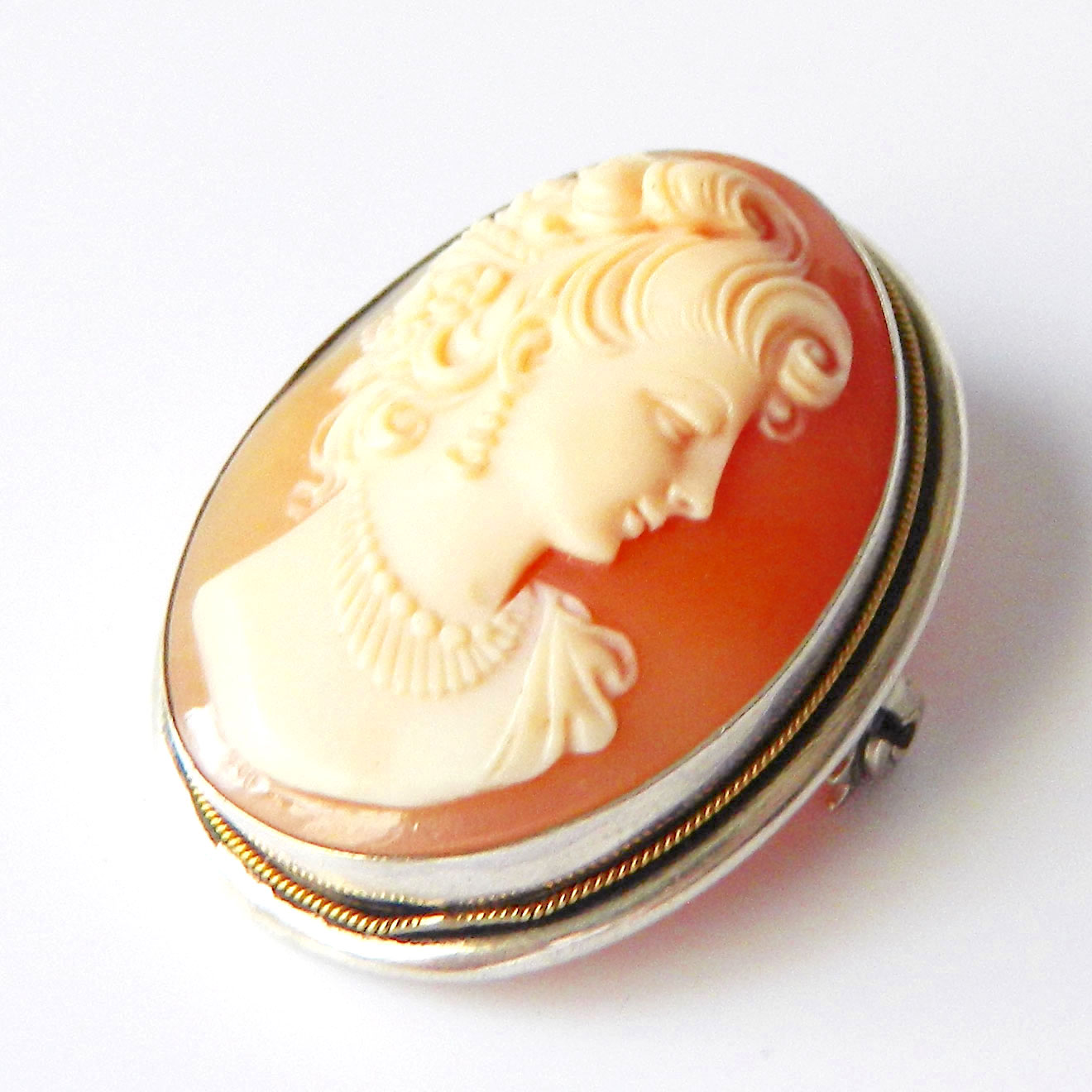 antique cameo brooch