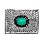 1920s Art Deco enameled sterling brooch