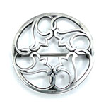 Celtic circle sterling brooch