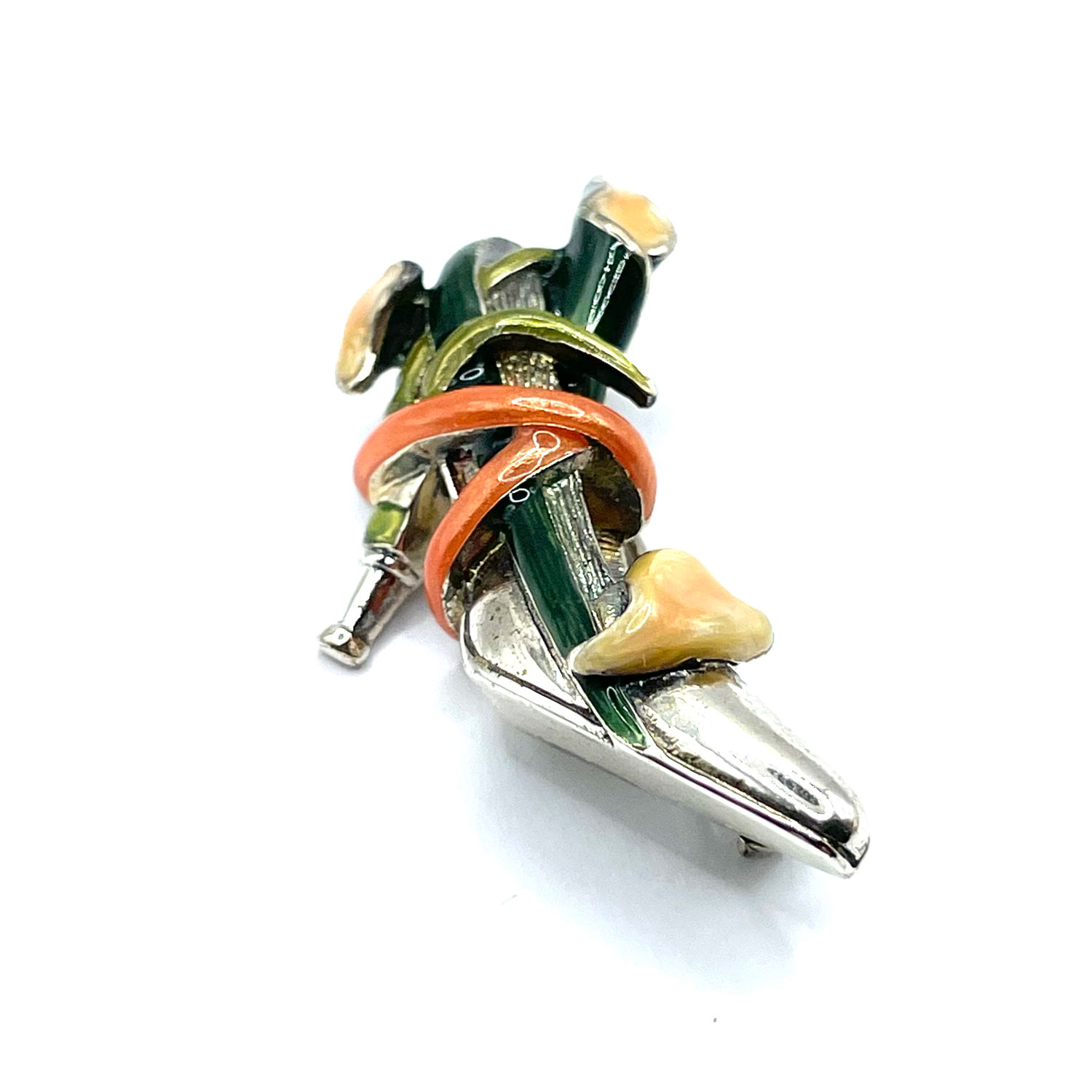 Kenneth J Lane Enameled Shoe Brooch