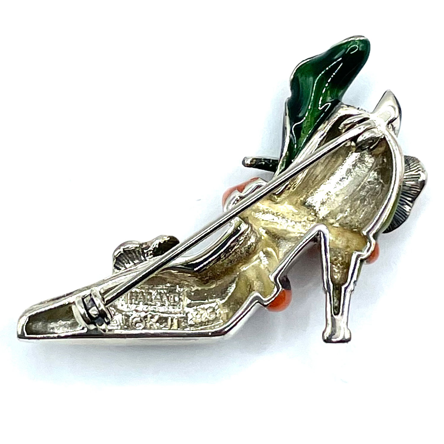 Kenneth J Lane Enameled Shoe Brooch