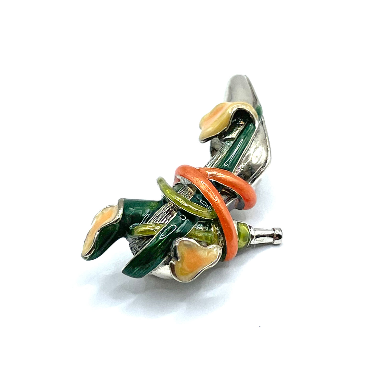 Kenneth J Lane Enameled Shoe Brooch