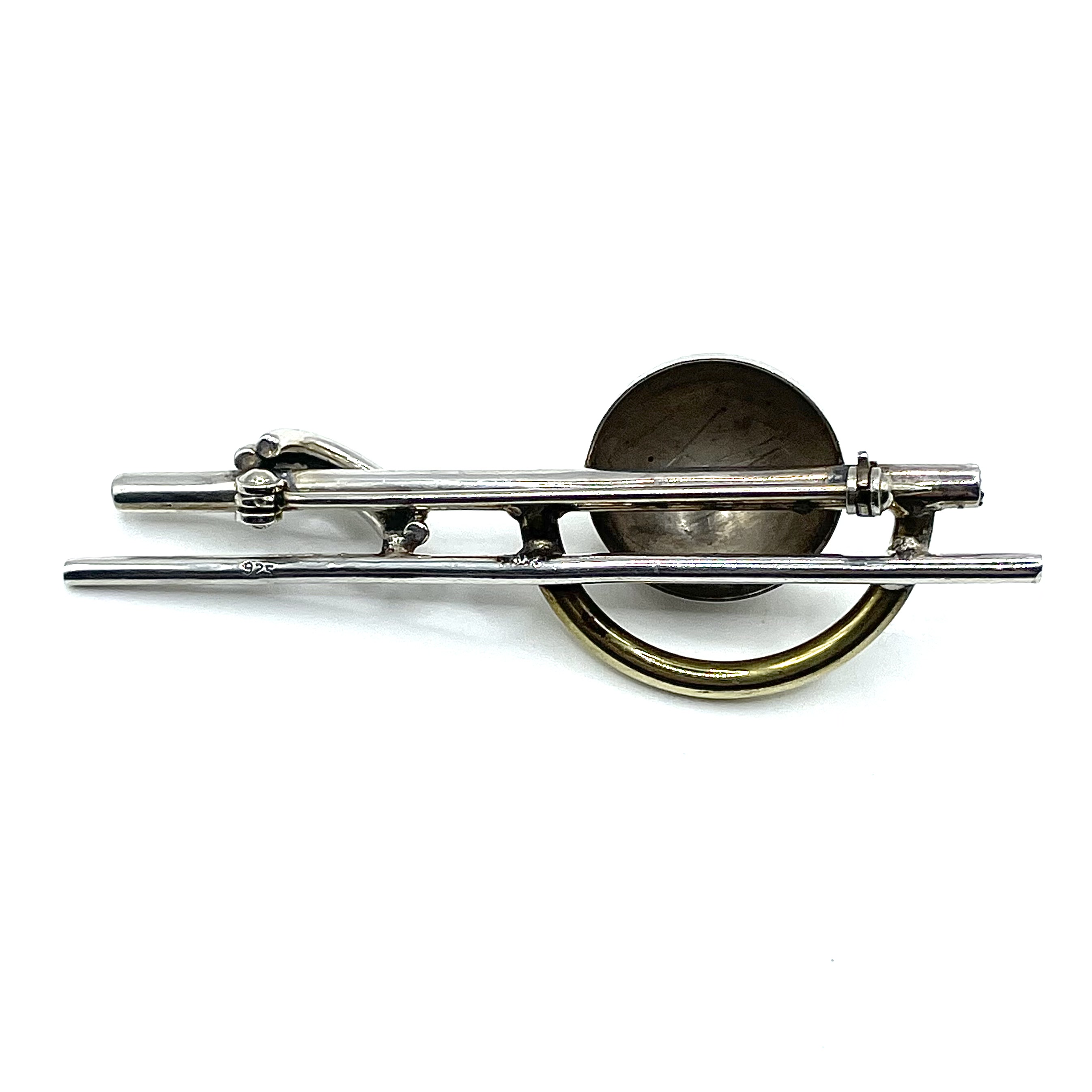 Sterling Modernist Art Deco Brooch