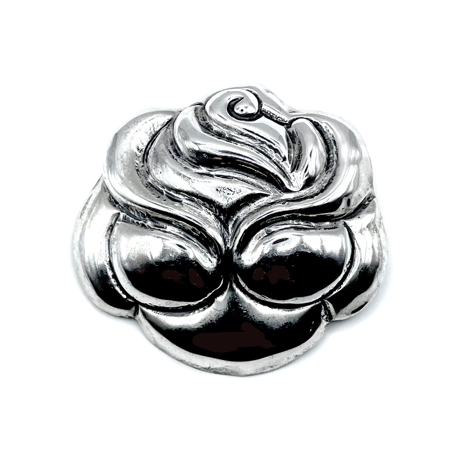 Sterling Rose Brooch