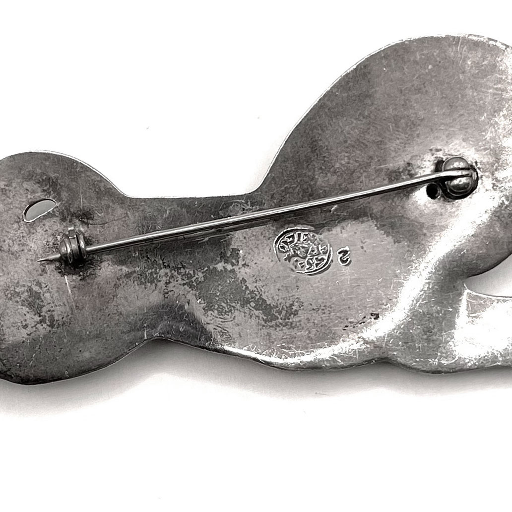 Sterling Horse Brooch