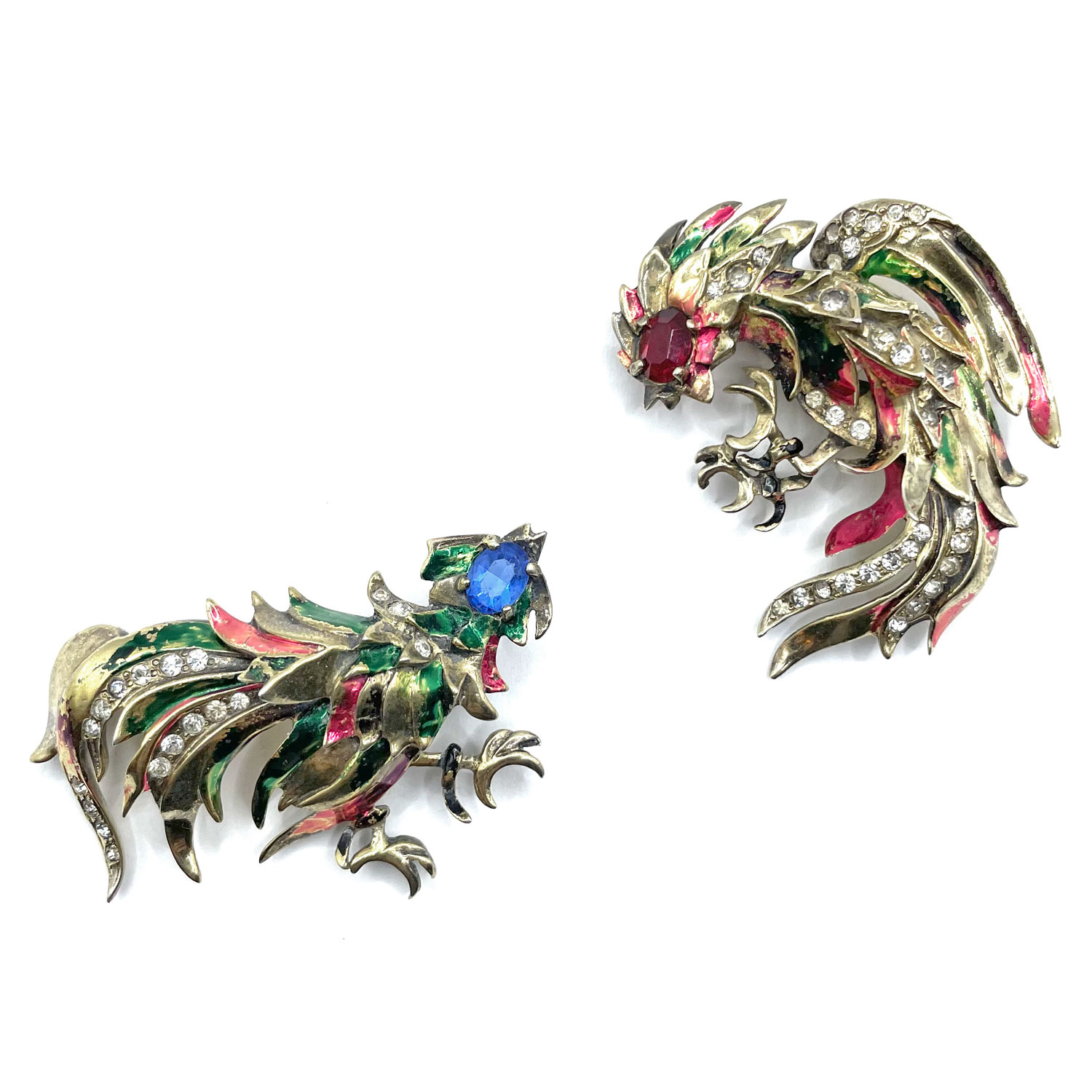 Sterling Eisenberg Rooster Brooch