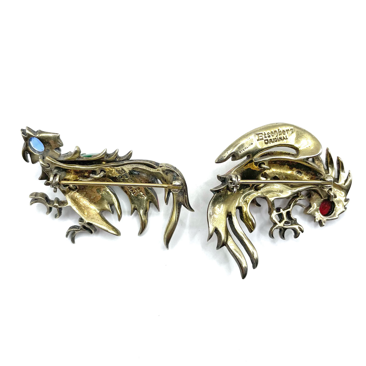 Sterling Eisenberg Rooster Brooch