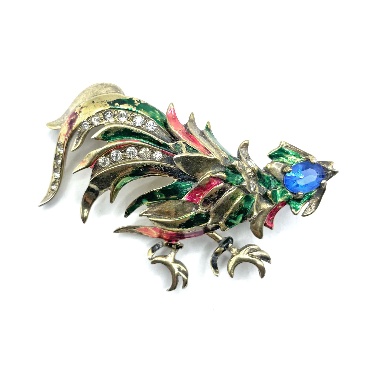 Sterling Eisenberg Rooster Brooch