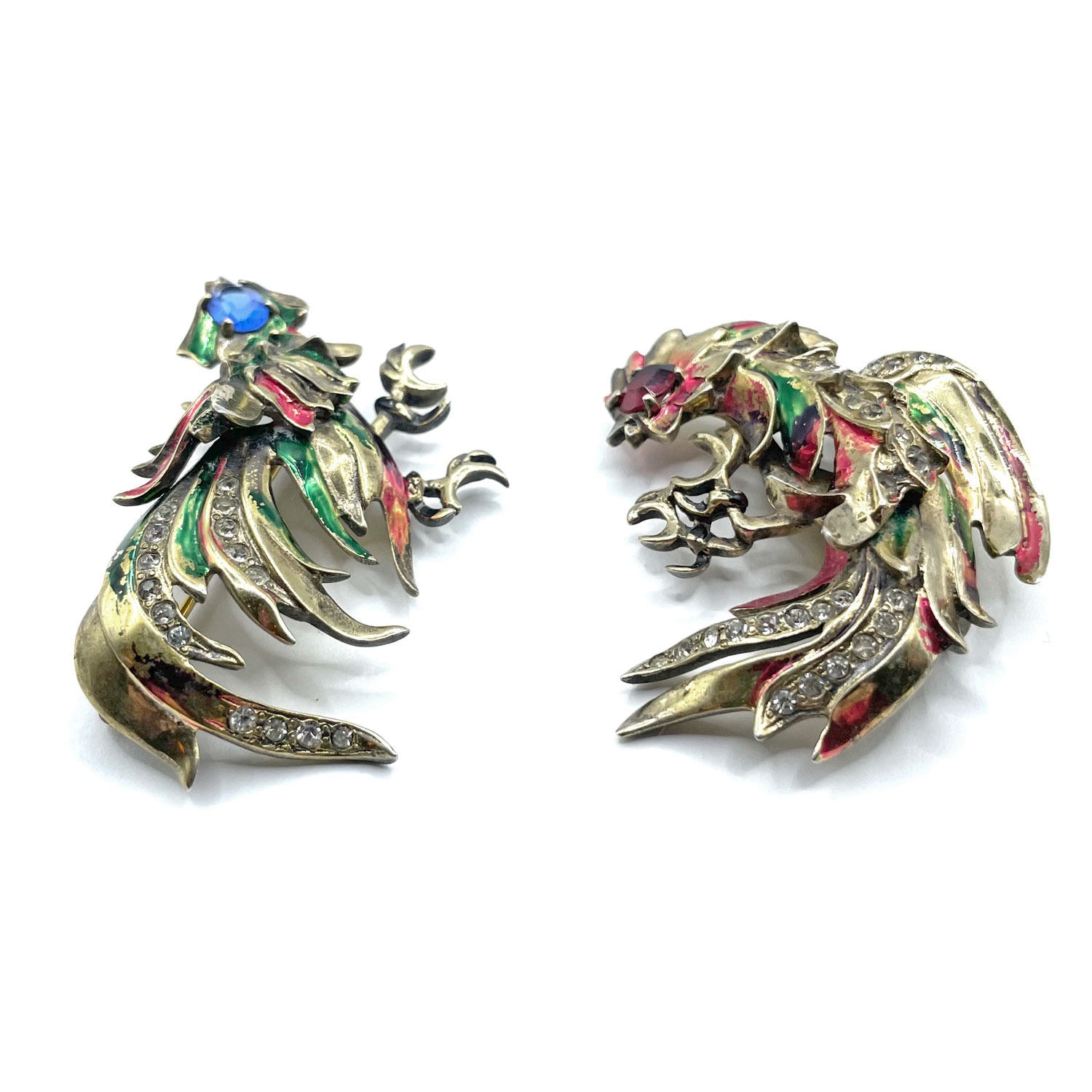 Sterling Eisenberg Rooster Brooch