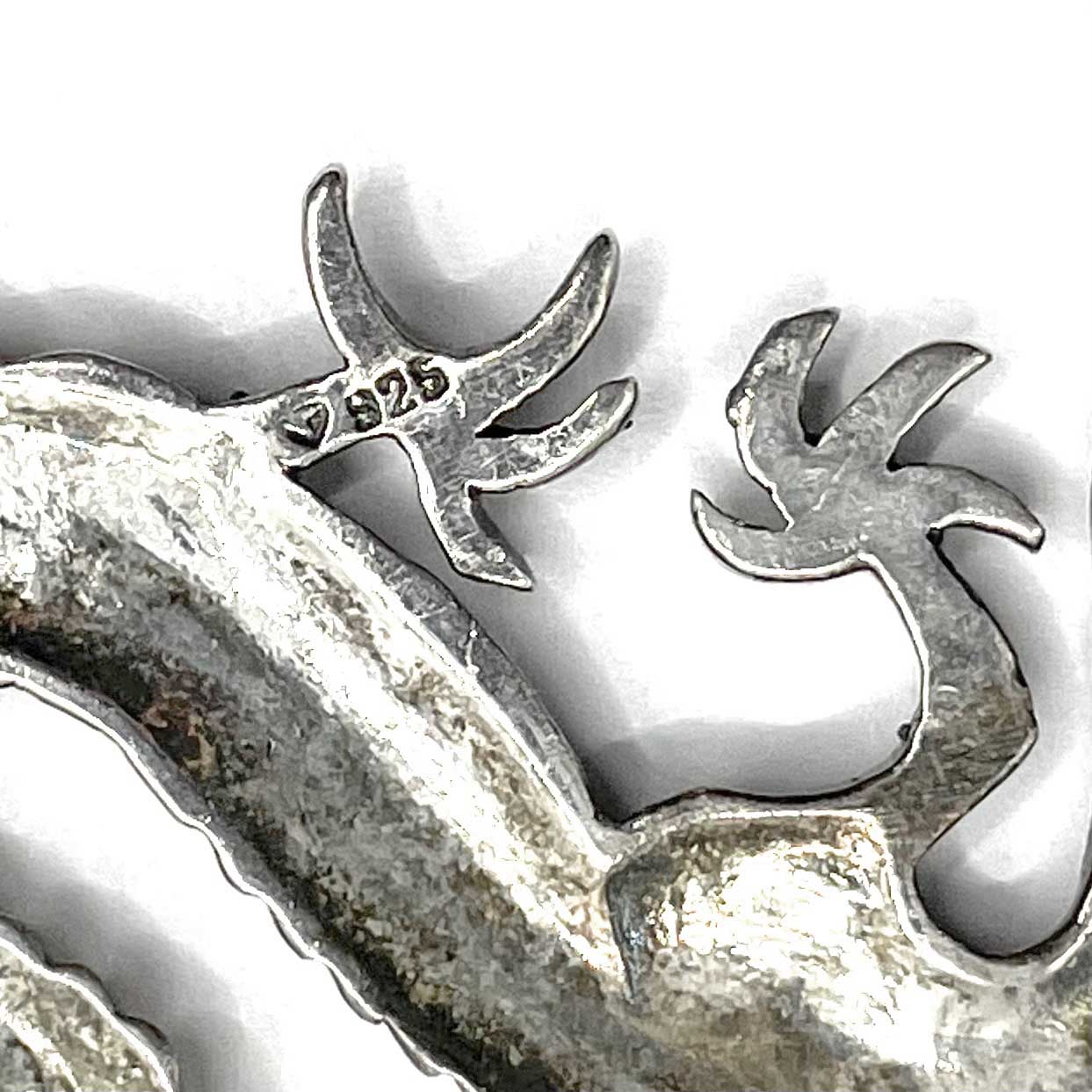 Sterling silver dragon pin