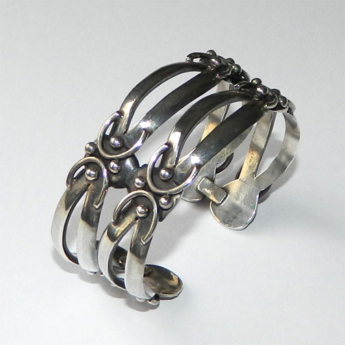 Mexican silver cuff bracelet