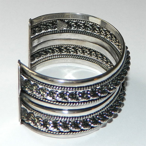 Mexican silver cuff bracelet