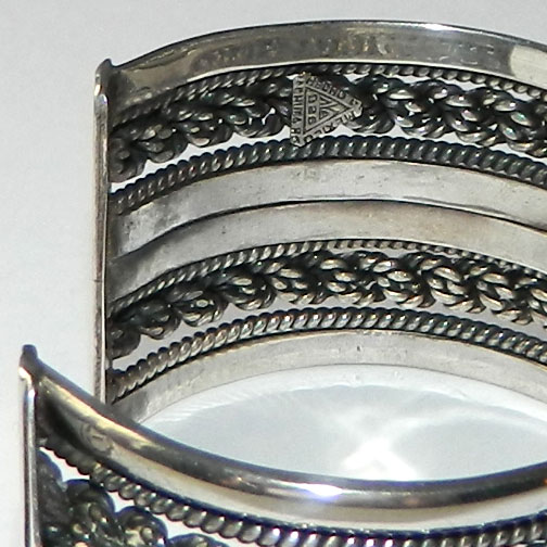 Mexican silver cuff bracelet