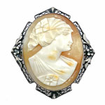 1920's cameo brooch