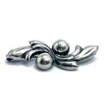 Danish sterling bar pin brooch