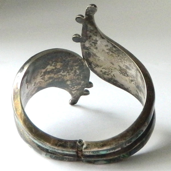 Mexican silver clamper bracelet