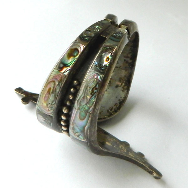 Mexican silver clamper bracelet