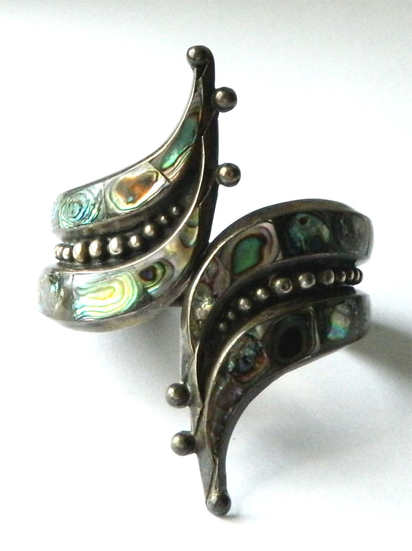 Mexican silver clamper bracelet