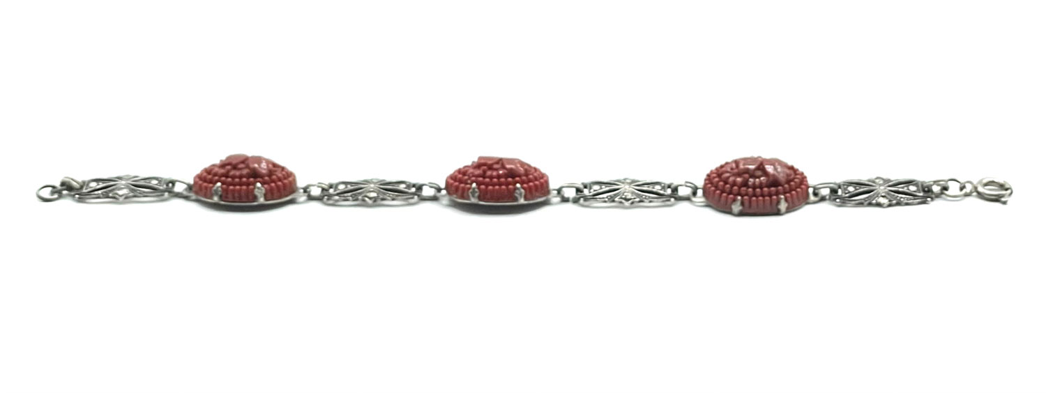 1920s Art Deco marcasite bracelet