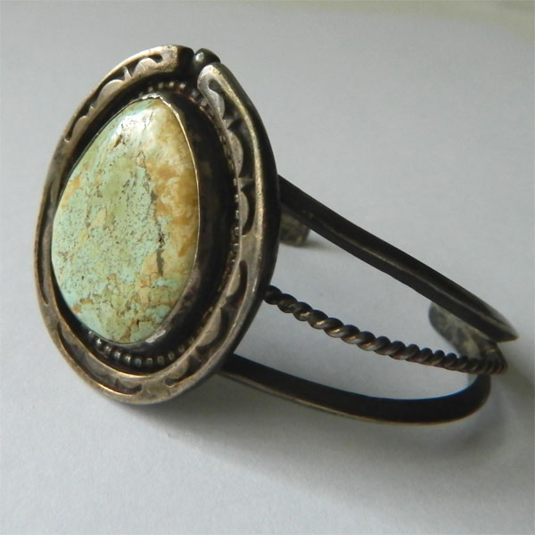 Navajo turquoise cuff bracelet