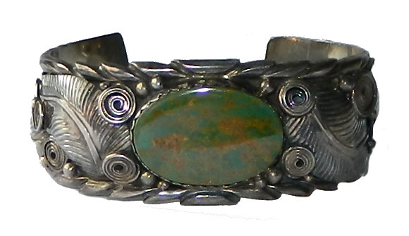 Navajo turquoise cuff bracelet