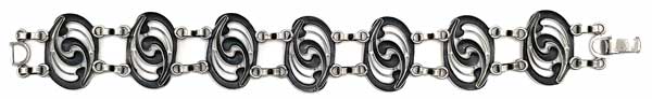 1940's sterling silver Van Dell bracelet