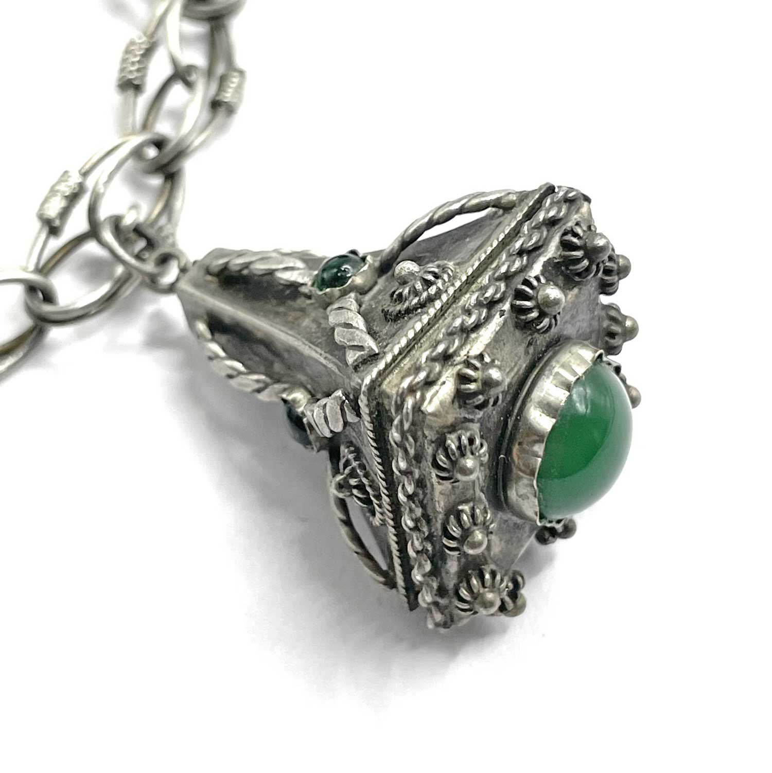 Italian silver charm bracelet