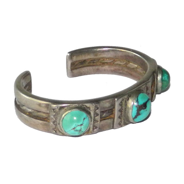 Navajo sterling turquoise bracelet