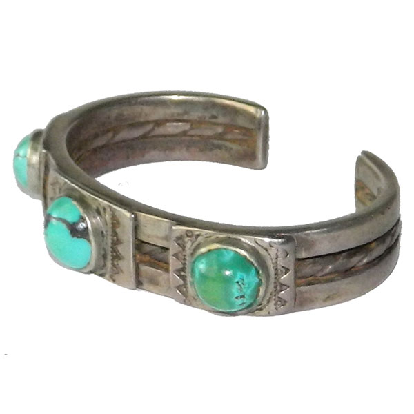 Navajo sterling turquoise bracelet