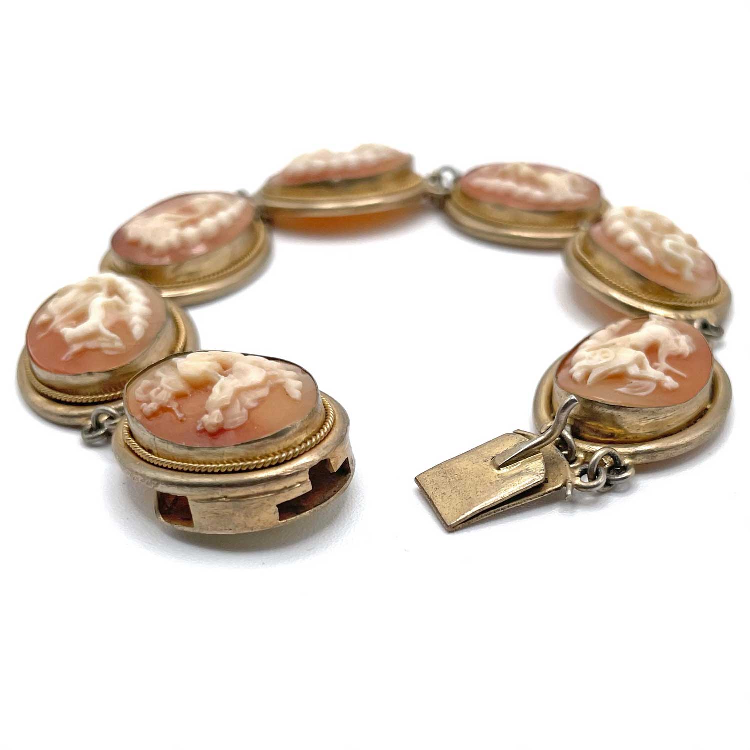 Italian days of the week cameo bracelet