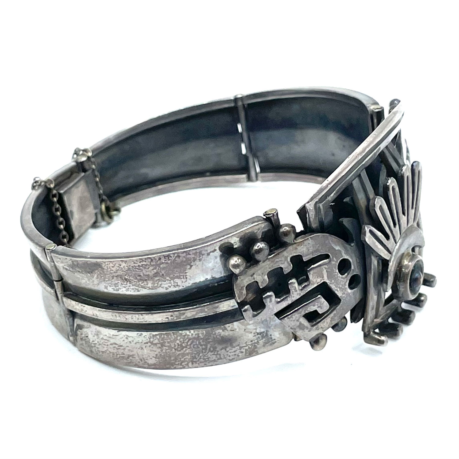 Vintage Alfredo Villasana Mexican silver bracelet