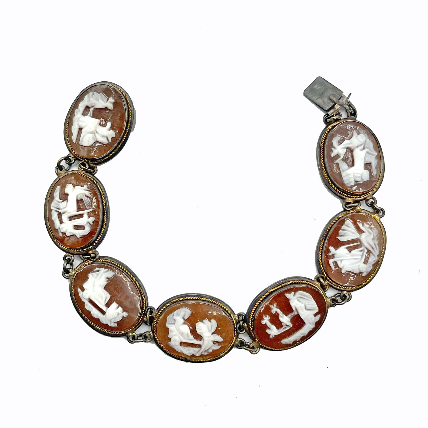 Italian Roman gods cameo bracelet