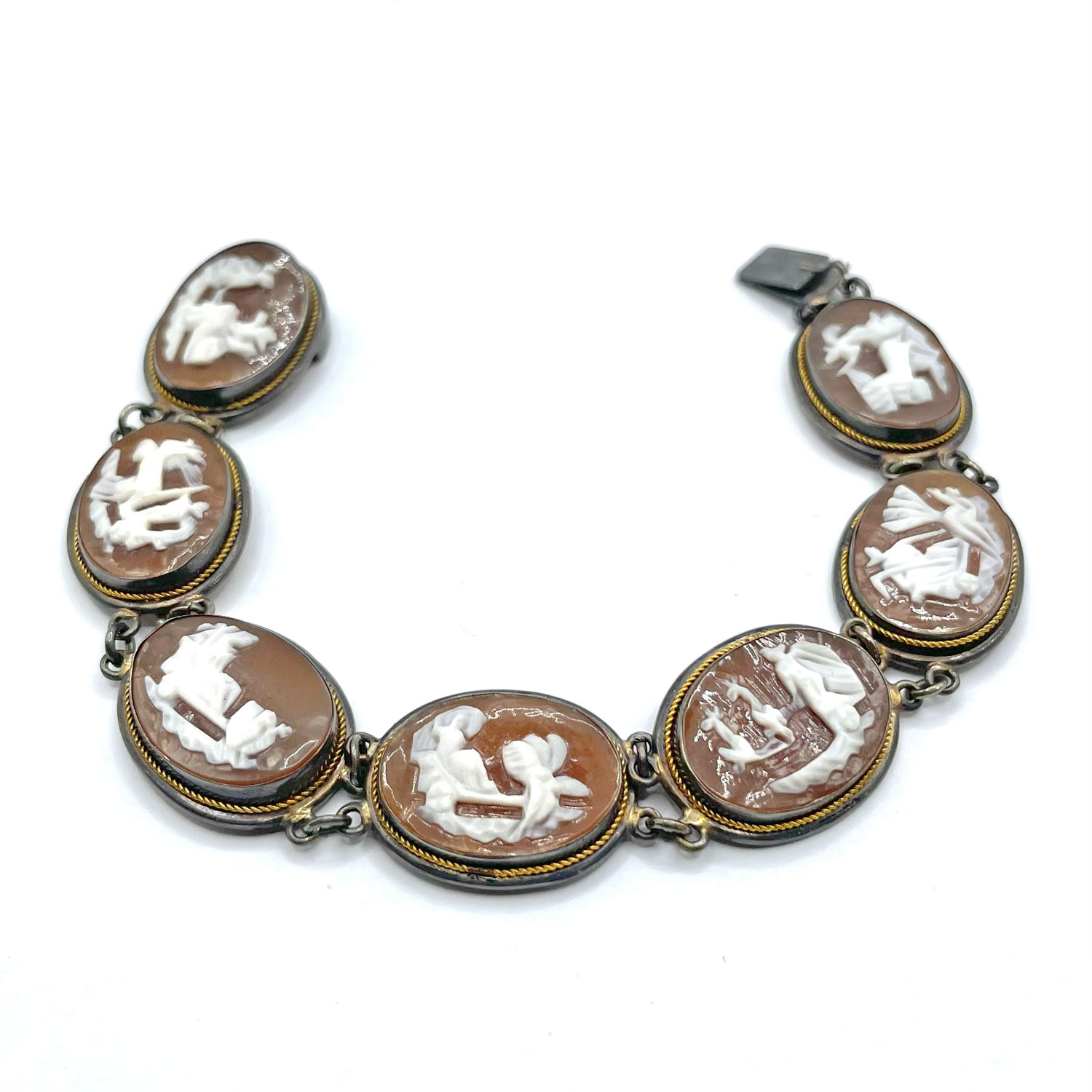 Italian Roman gods cameo bracelet