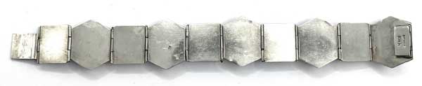 Vintage Mexican silver onyx bracelet