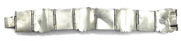 Vintage Mexican silver onyx bracelet