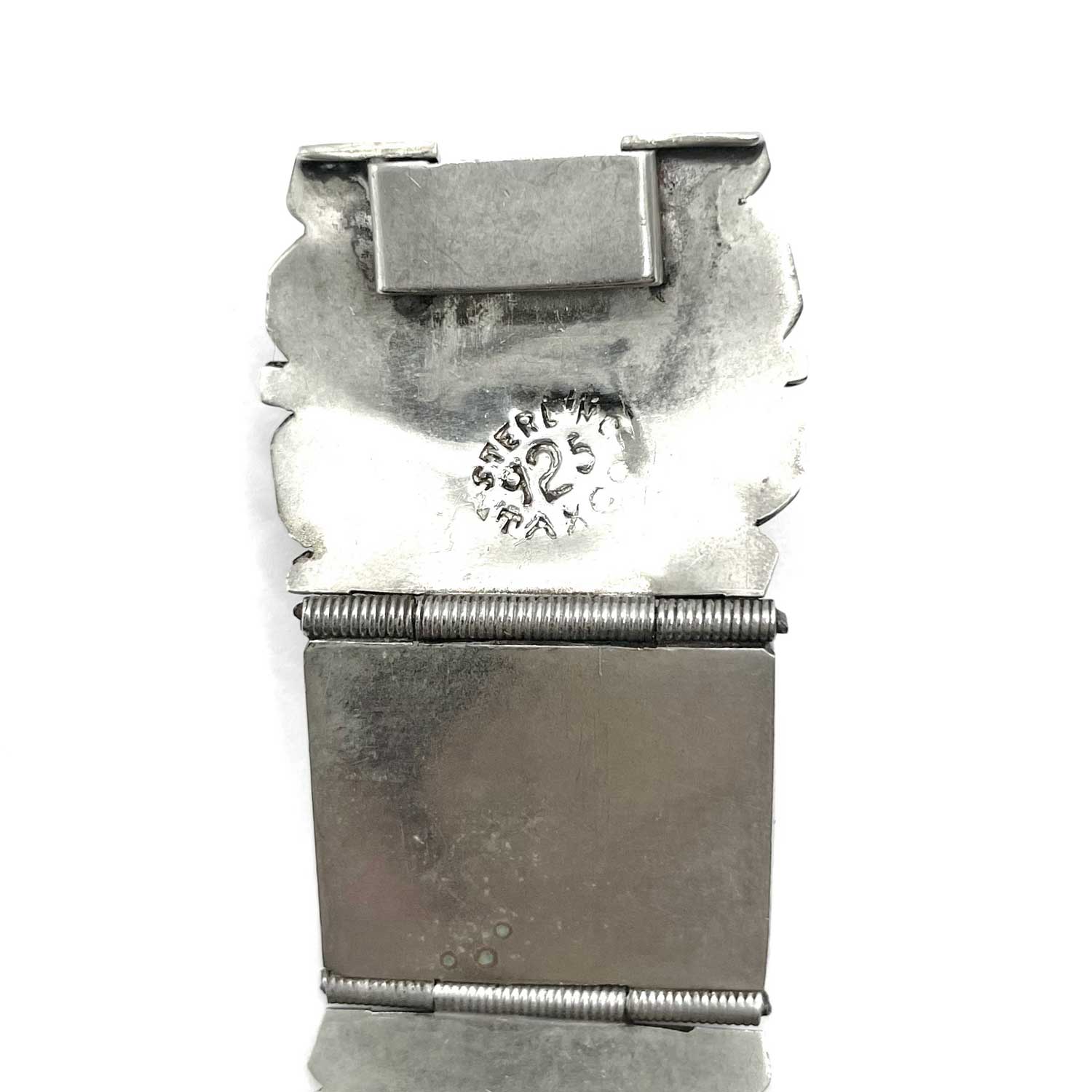 Vintage Mexican silver black onyx bracelet