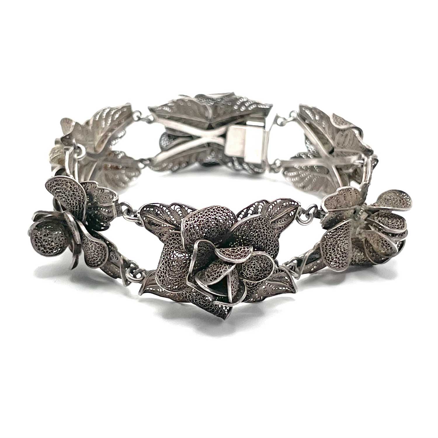 Italian wirework silver bracelet