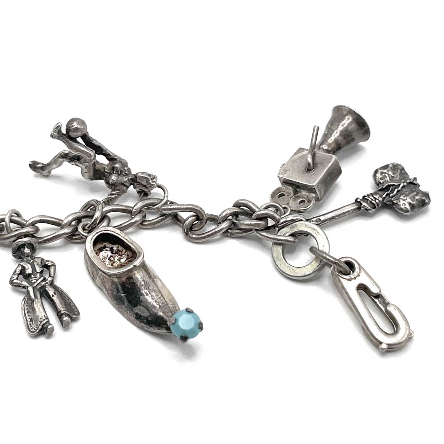 sterling silver charm bracelet