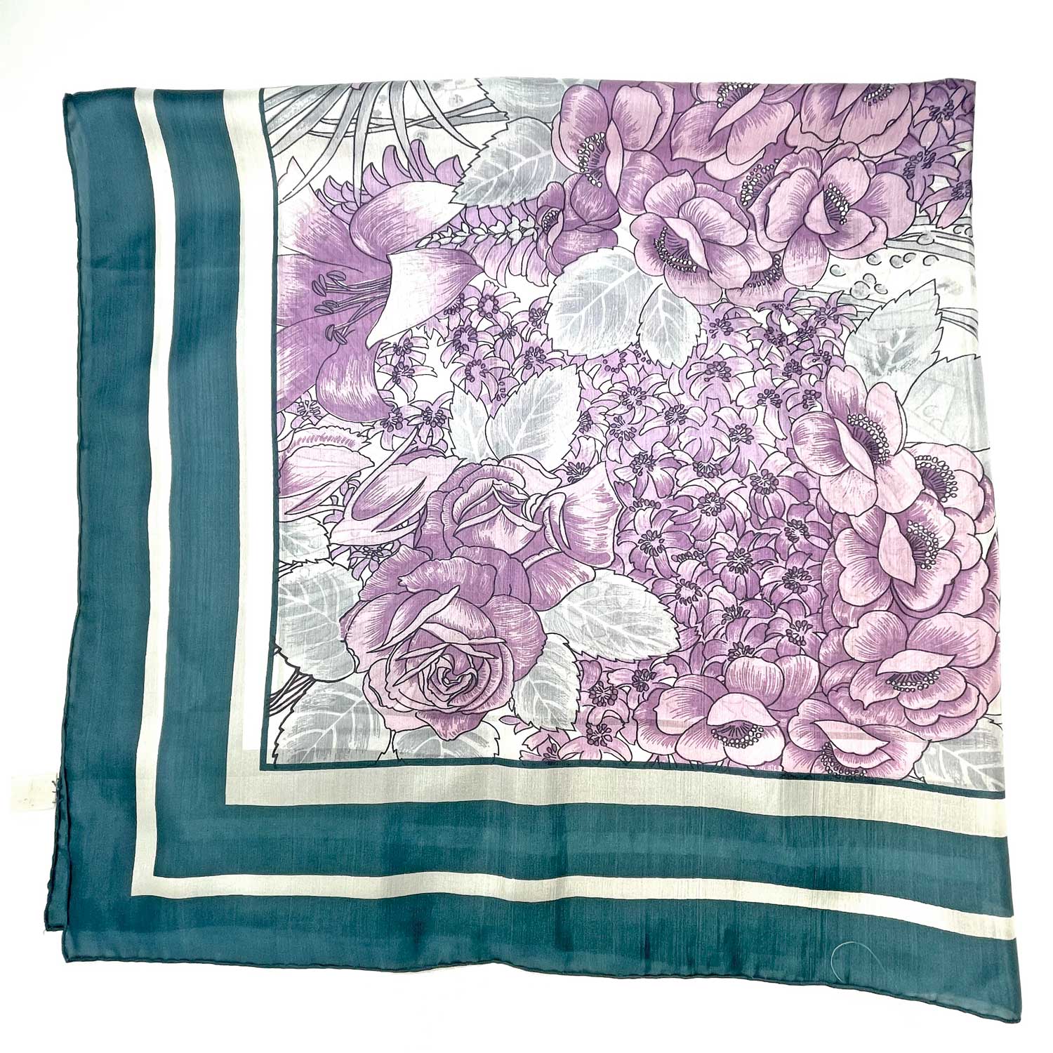 1980s fine silk scarf