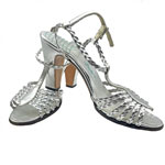 Silver sandals