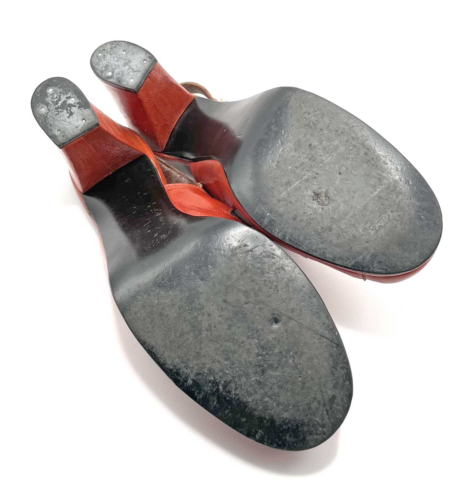 1970s Sling Back Platforms