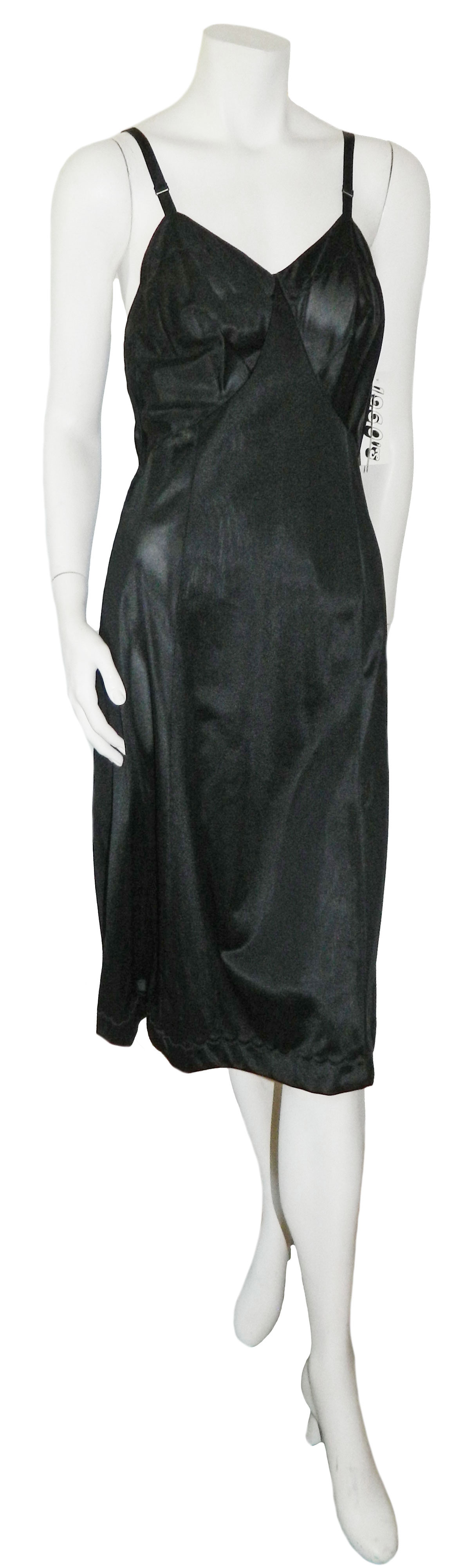 vintage black slip