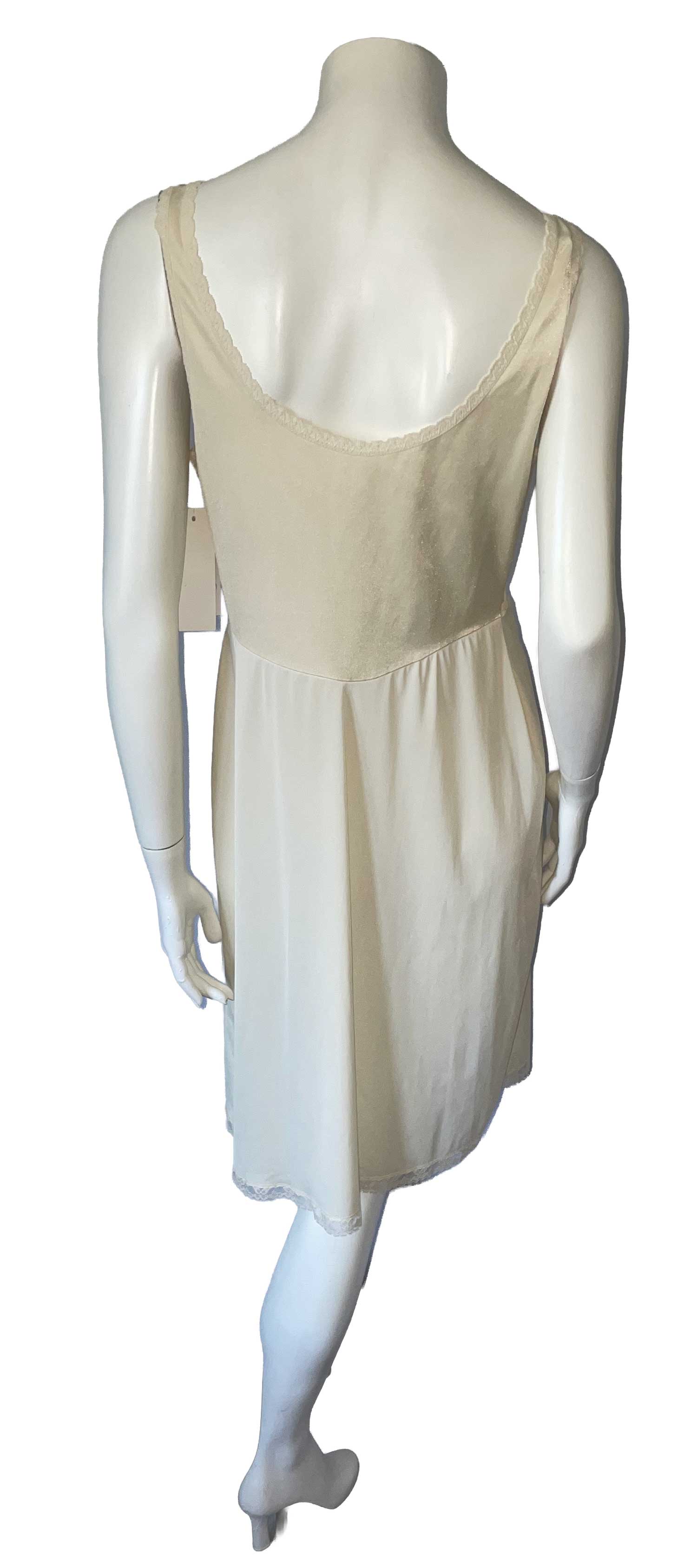 Vintage nylon lace trimmed slip